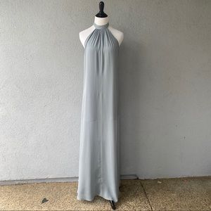 REFORMATION Isabel Halter Light Blue Gown Dress